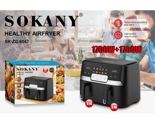 Мультипечь Sokany SK-ZG-8047 Двухкамерная 30+30 л