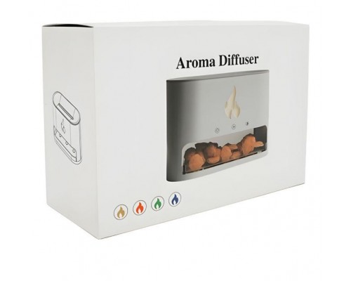 Ночник-увлажнитель Aroma Diffuser HB-34 3в1 с эффектом огня, 250 мл