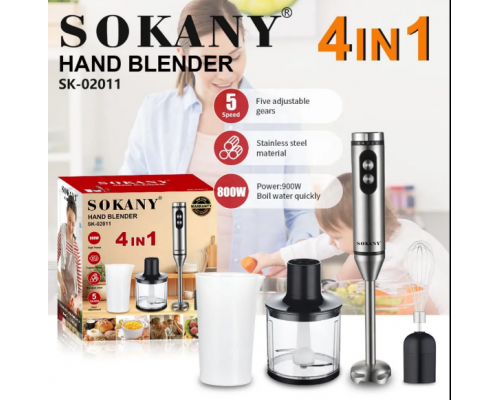 Блендер 4 в 1 Sokany SK-02011 800 Вт 1.5 л