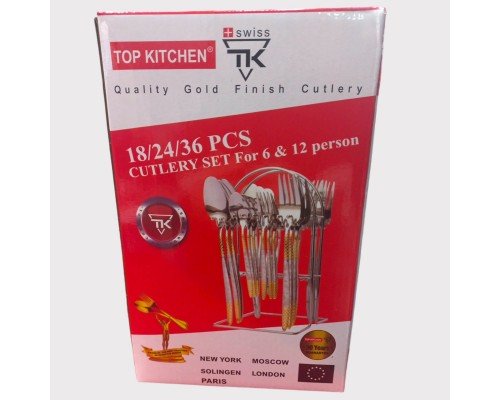 Набор столовых приборов Top Kitchen Е 24 предмета на подставке