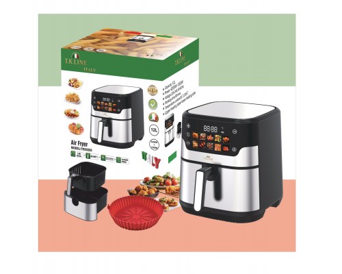 Фритюрница многофункциональная T.K.Line TK00266 12 л 4200 Вт 2 уровня с корзиной и силиконовой формой