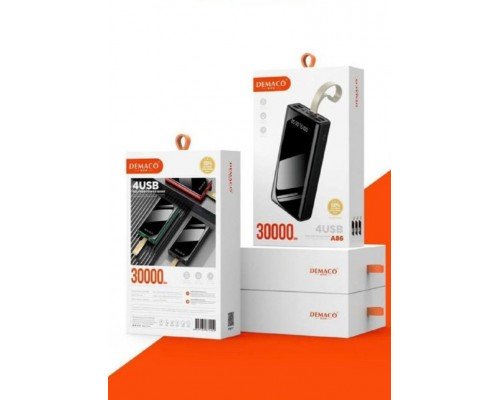 Power Bank Demaco DMK-A86 30000mAh 5V/2.1A 4 выхода
