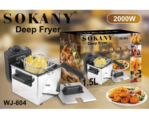Фритюрница электрическая Sokany WJ-804 2000 Вт 2.5 л