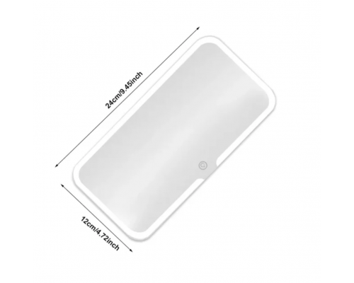 Зеркало с подсветкой HB-5 Top-Kitchen 48+12 LED, 24x12 см
