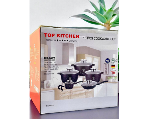 Набор посуды Top Kitchen TK-00020 16 предметов черный