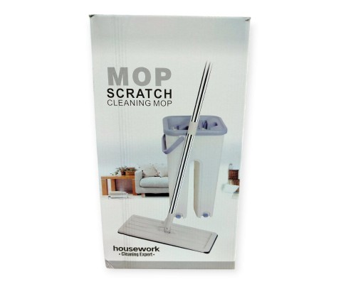 Швабра с ведром Scratch Cleaning Mop автоматический отжим